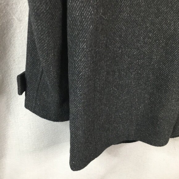 Kenneth Cole Jacket Mens Extra Large Gray Black Wool Blend Military Coat Lined - Picture 11 of 16